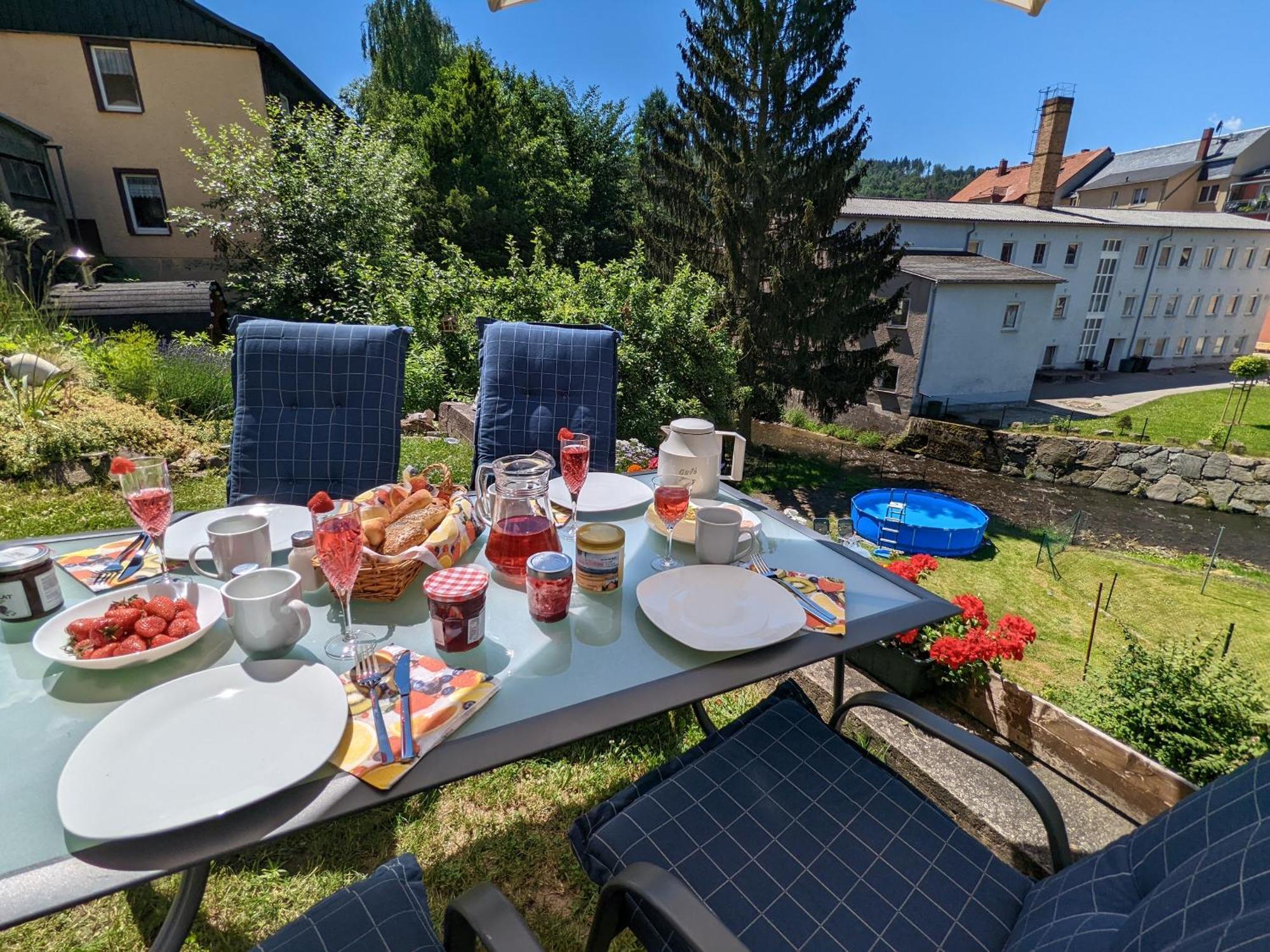 F1 - Urlaubsmagie - Helle Wohnung Mit Sauna & Pool & Whirlpool Sebnitz Eksteriør bilde