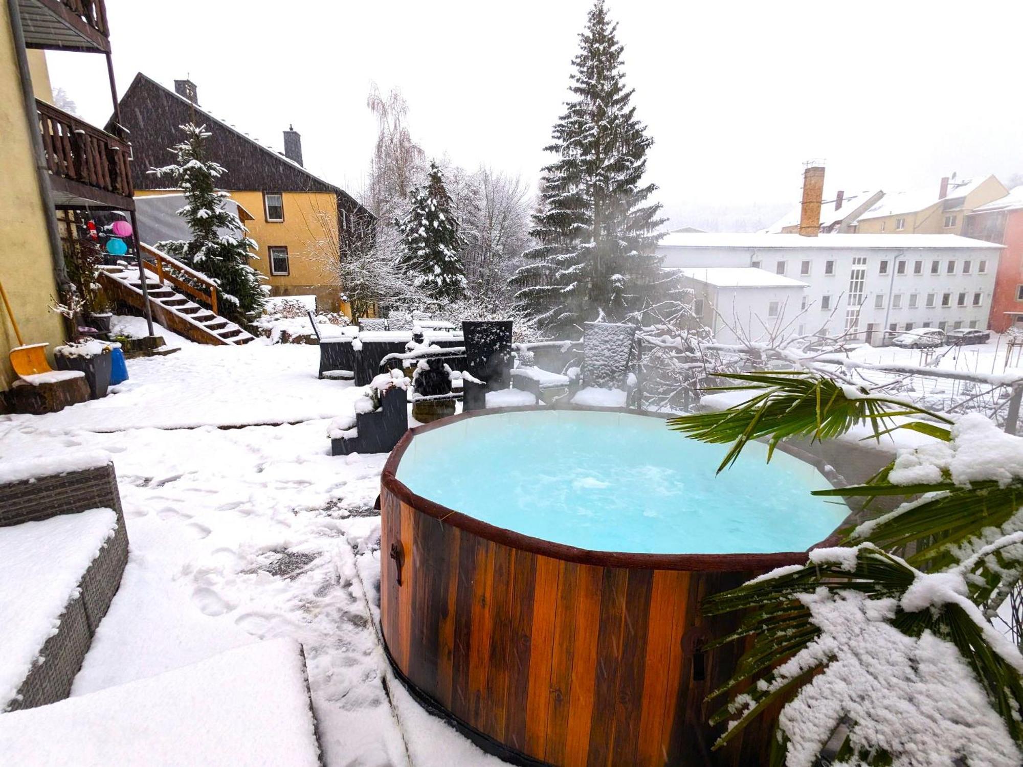 F1 - Urlaubsmagie - Helle Wohnung Mit Sauna & Pool & Whirlpool Sebnitz Eksteriør bilde