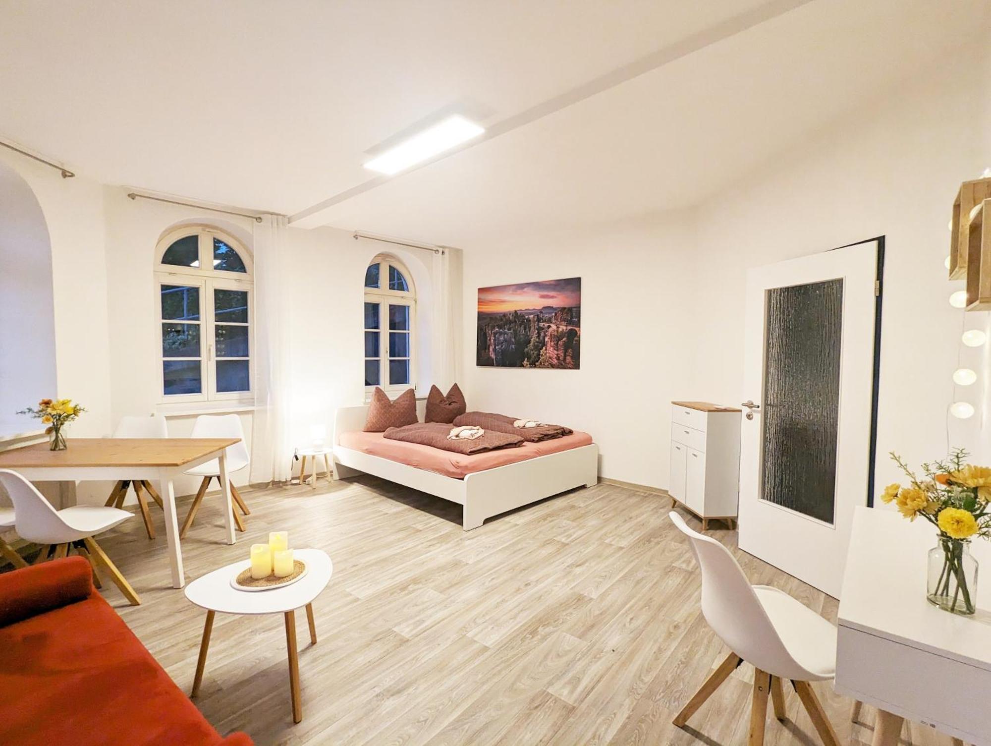 F1 - Urlaubsmagie - Helle Wohnung Mit Sauna & Pool & Whirlpool Sebnitz Eksteriør bilde