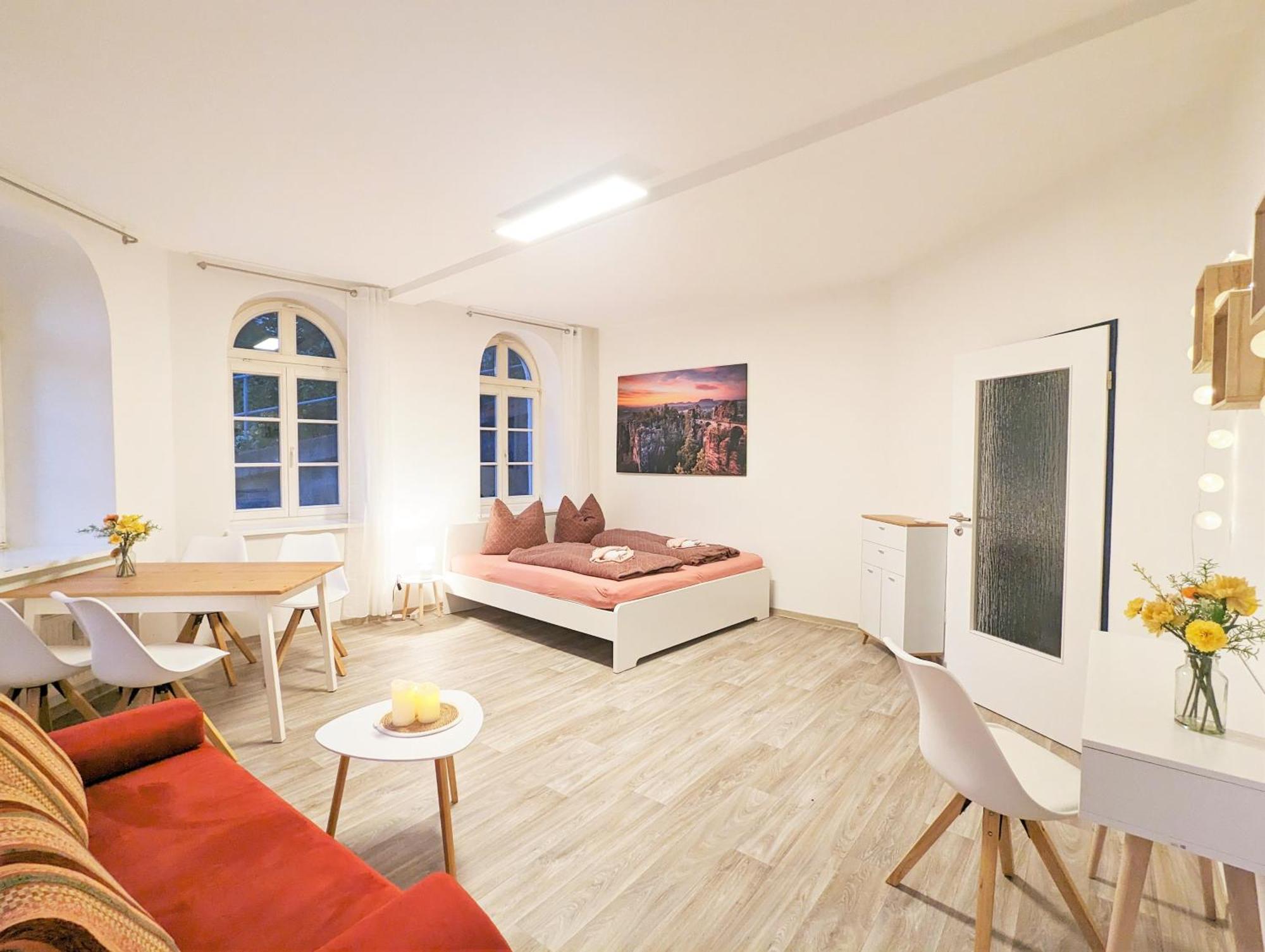 F1 - Urlaubsmagie - Helle Wohnung Mit Sauna & Pool & Whirlpool Sebnitz Eksteriør bilde