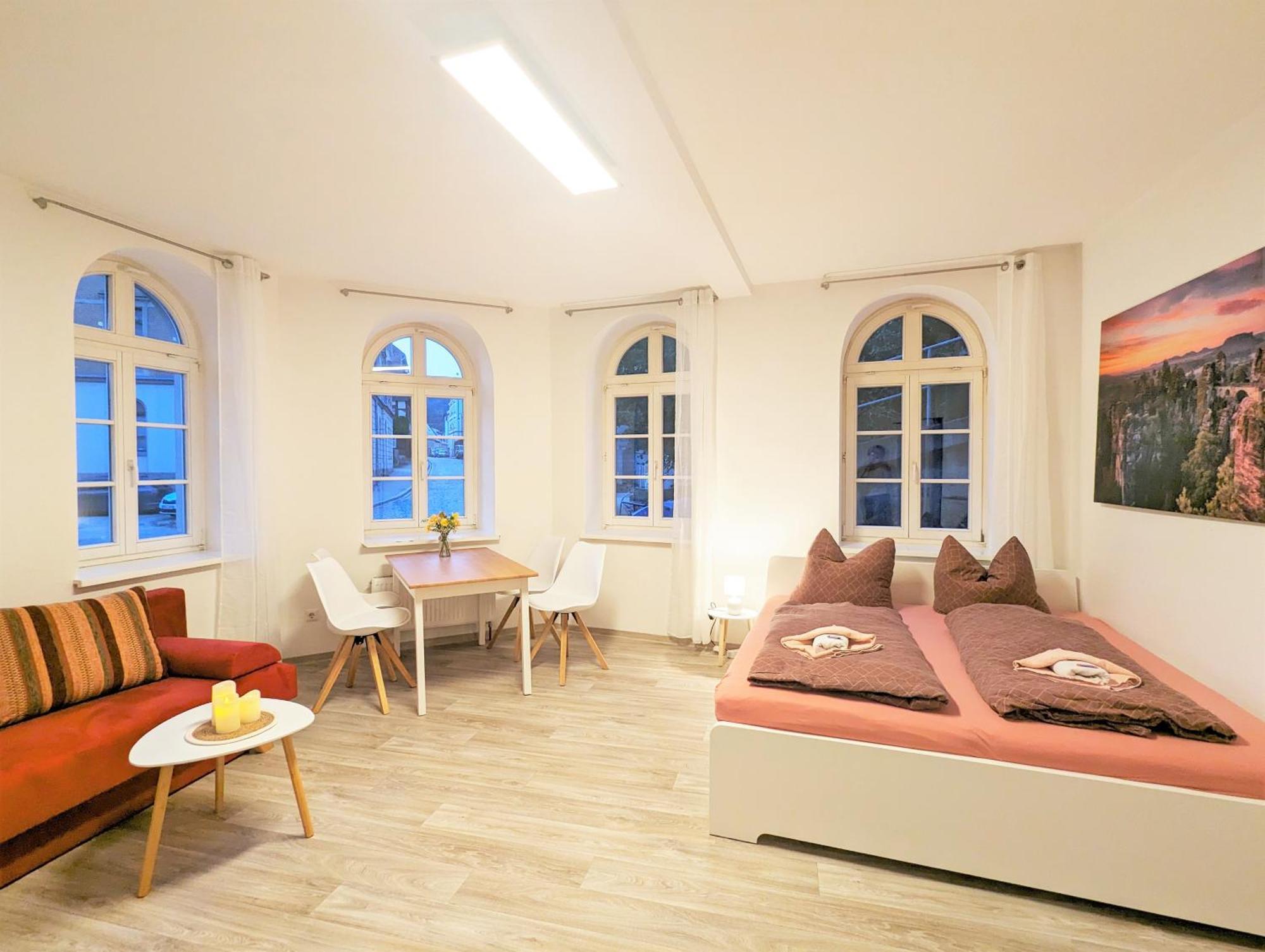 F1 - Urlaubsmagie - Helle Wohnung Mit Sauna & Pool & Whirlpool Sebnitz Eksteriør bilde