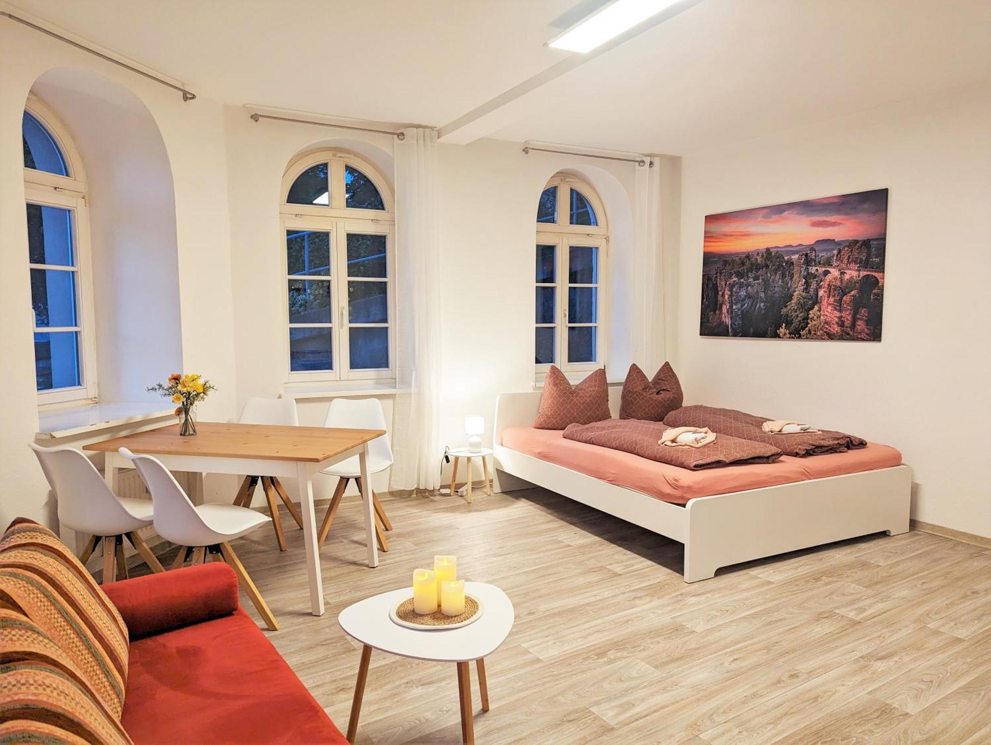 F1 - Urlaubsmagie - Helle Wohnung Mit Sauna & Pool & Whirlpool Sebnitz Eksteriør bilde